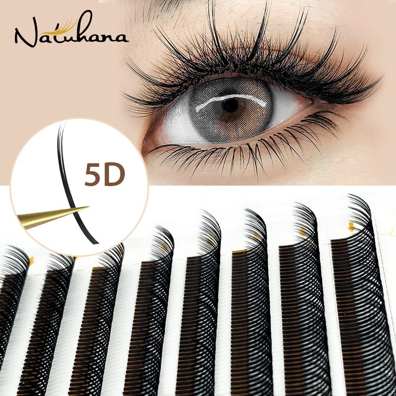 Eyelash Extension Volume Styles - NATUHANA 5D W Style Flora Lash
