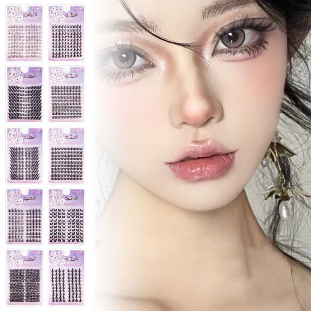 Eyelash Extension Anime Style - With Jelly Glue Strips Sunflower False