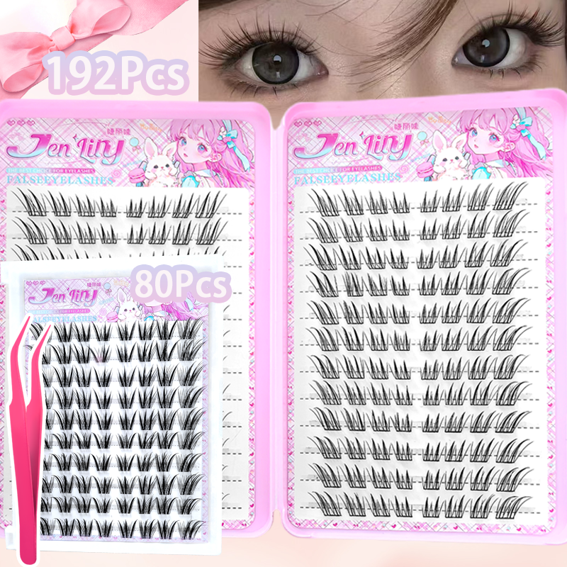 Eyelash Extension Anime Style - Thick And Natural-Looking Single Strand False