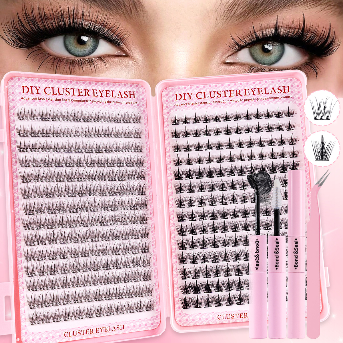 Eyelash Extension Anime Style - 336Pcs Natural Eyelash Kit - Cartoon/Anime/Fairy
