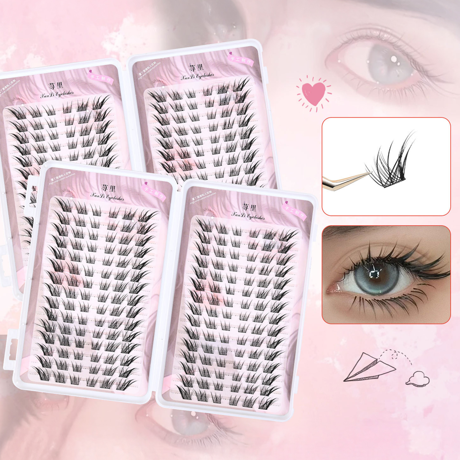 Eyelash Extension Volume Styles - Large Capacity Manga Eyelash Book Dense