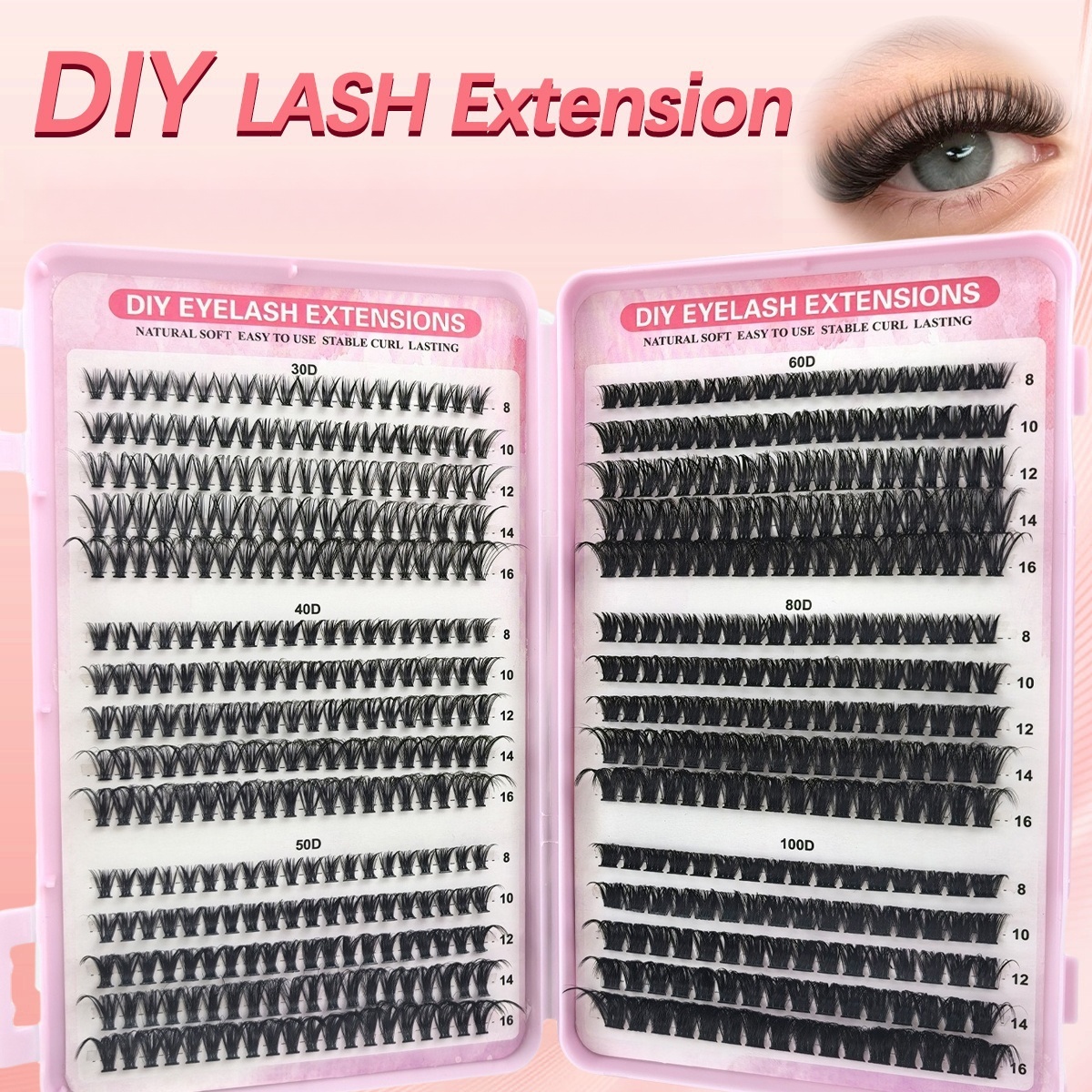 Eyelash Extension Anime Style - 1 Box Eyelash Book - DIY