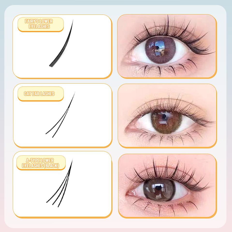 NEW 9 Styles DIY Lower Lash Cl - đánh giá và giá Eyelash Extension Anime Style