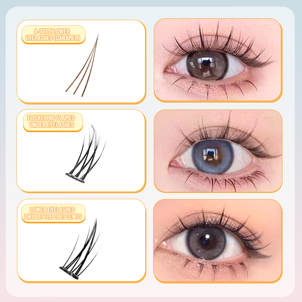 NEW 9 Styles DIY Lower Lash Cl - đánh giá và giá Eyelash Extension Anime Style