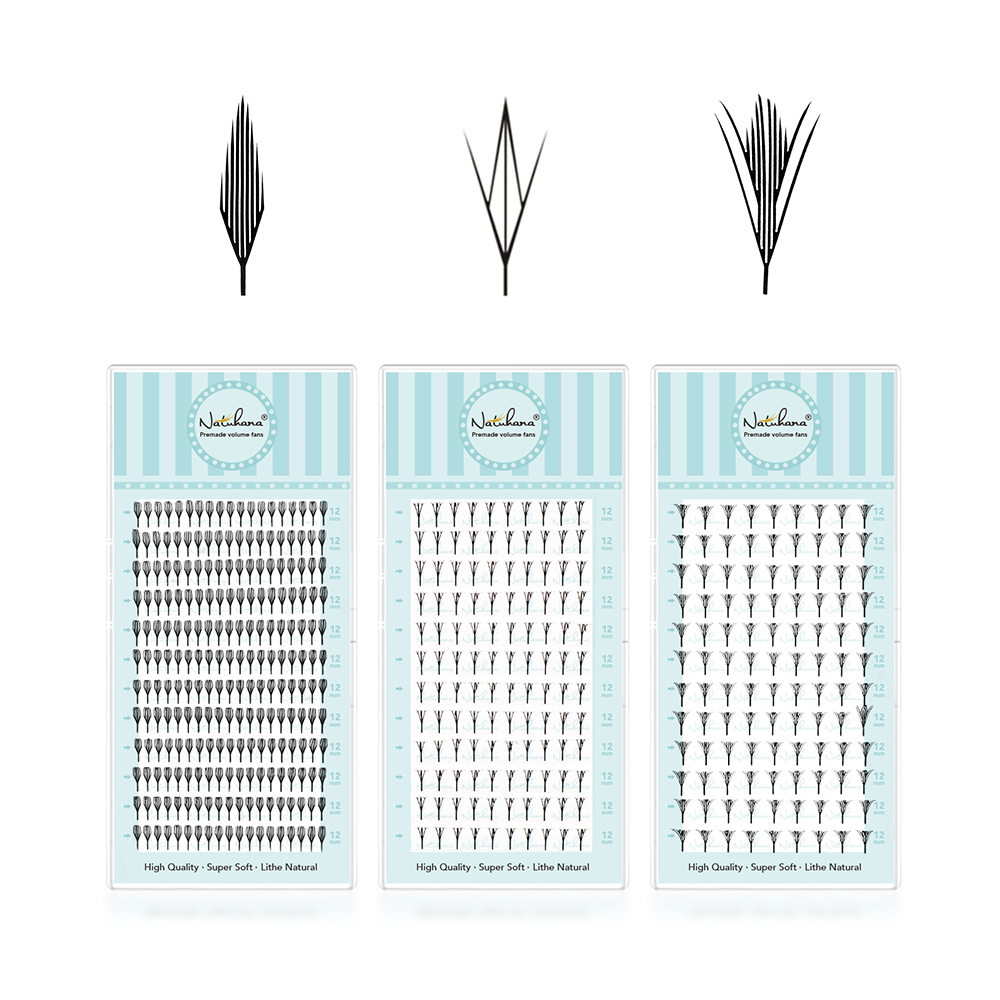 NATUHANA Narrow Spiky Premade  - đánh giá và giá Eyelash Extension Anime Style