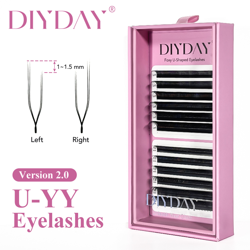 DIYDAY Foxy U-YY Shaped Eyelas - đánh giá và giá Eyelash Extension Volume Styles