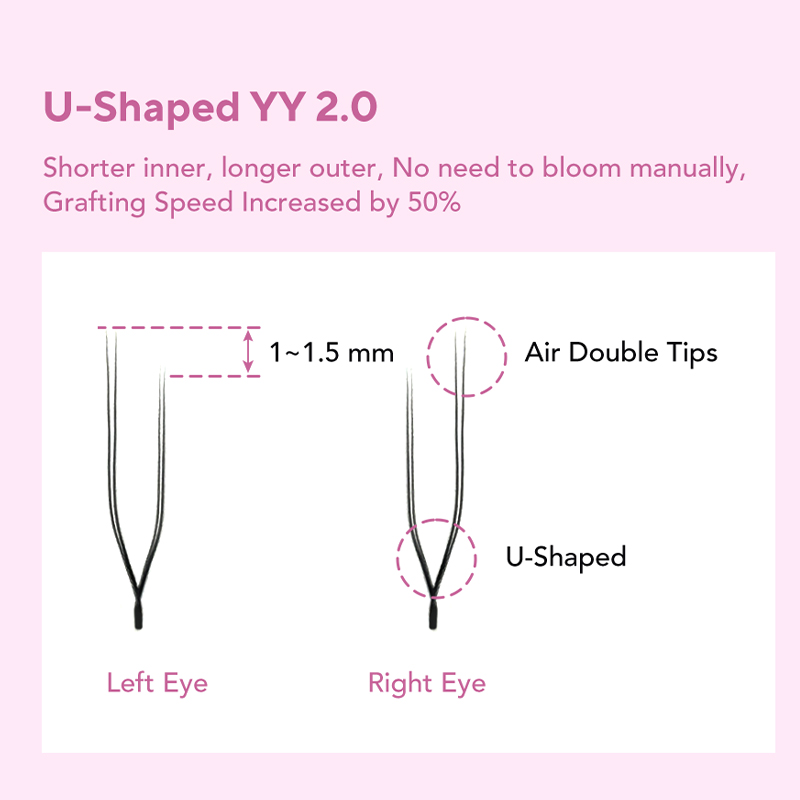DIYDAY Foxy U-YY Shaped Eyelas - đánh giá và giá Eyelash Extension Volume Styles