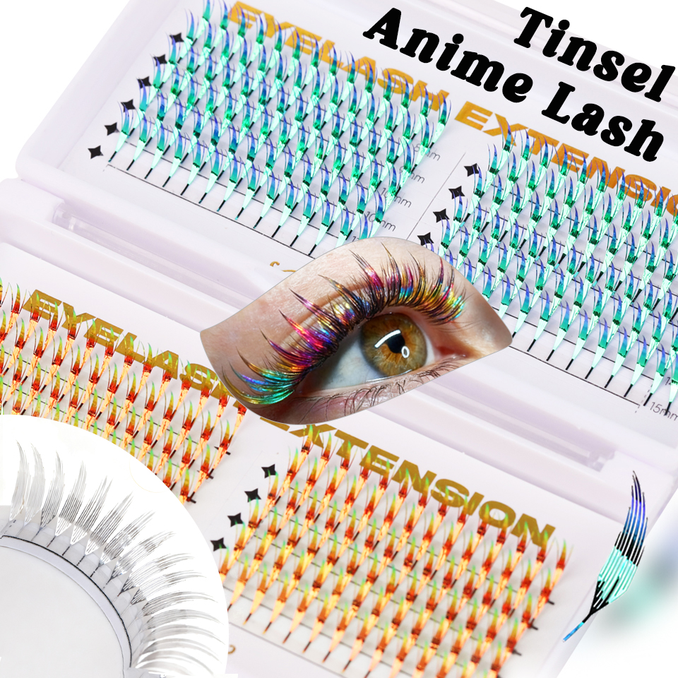 AGUUD Color Shiny Comic Spire  - đánh giá và giá Eyelash Extension Anime Style