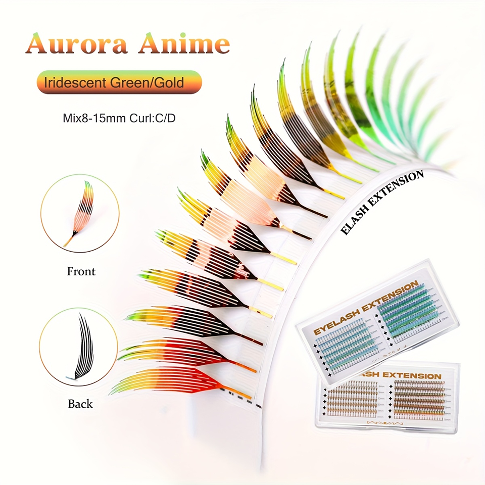 AGUUD Color Shiny Comic Spire  - đánh giá và giá Eyelash Extension Anime Style