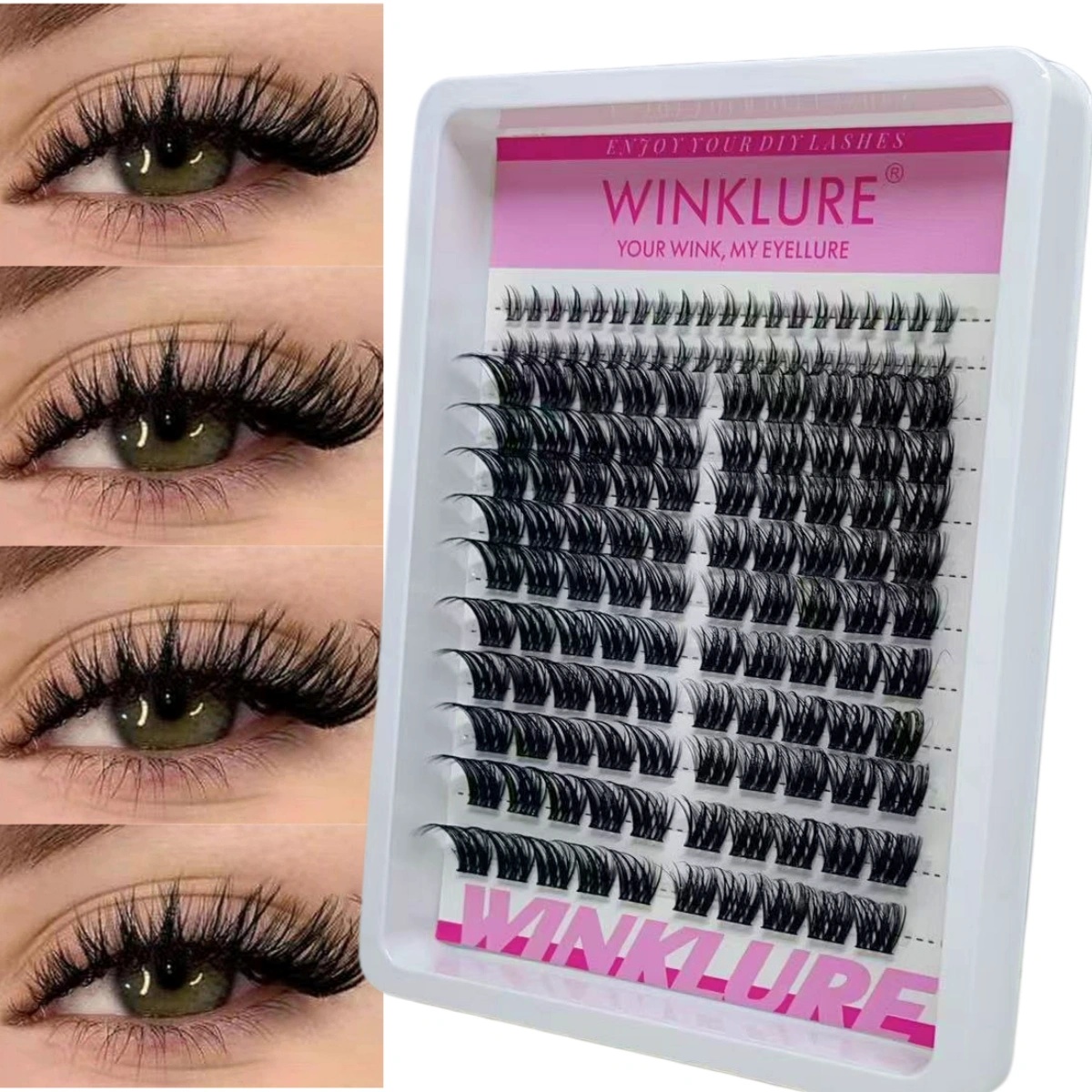 WINKLURE Spikes Lash Cluster E - đánh giá và giá Eyelash Extension Anime Style