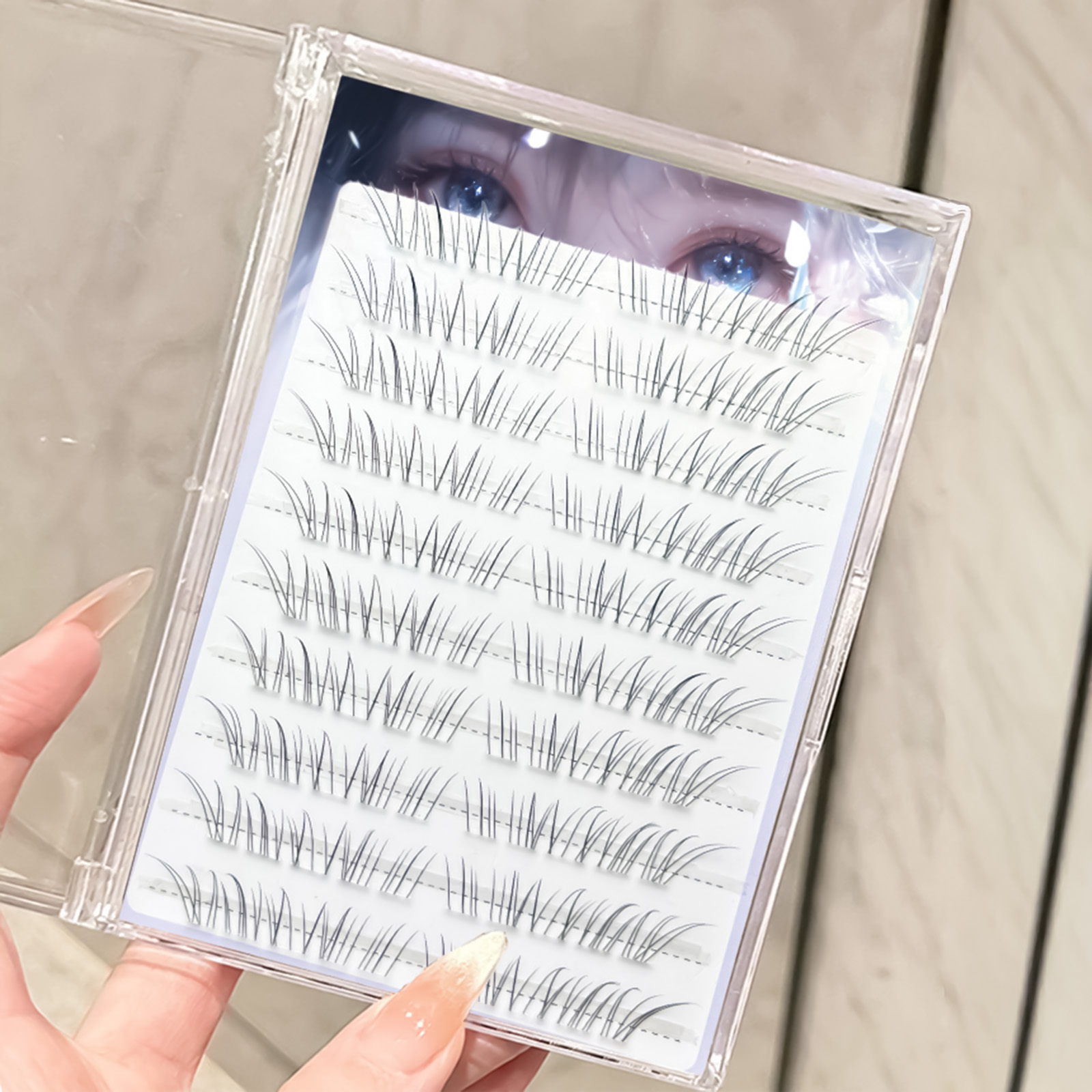 Korean Style False Eyelashes B - đánh giá và giá Eyelash Extension Volume Styles