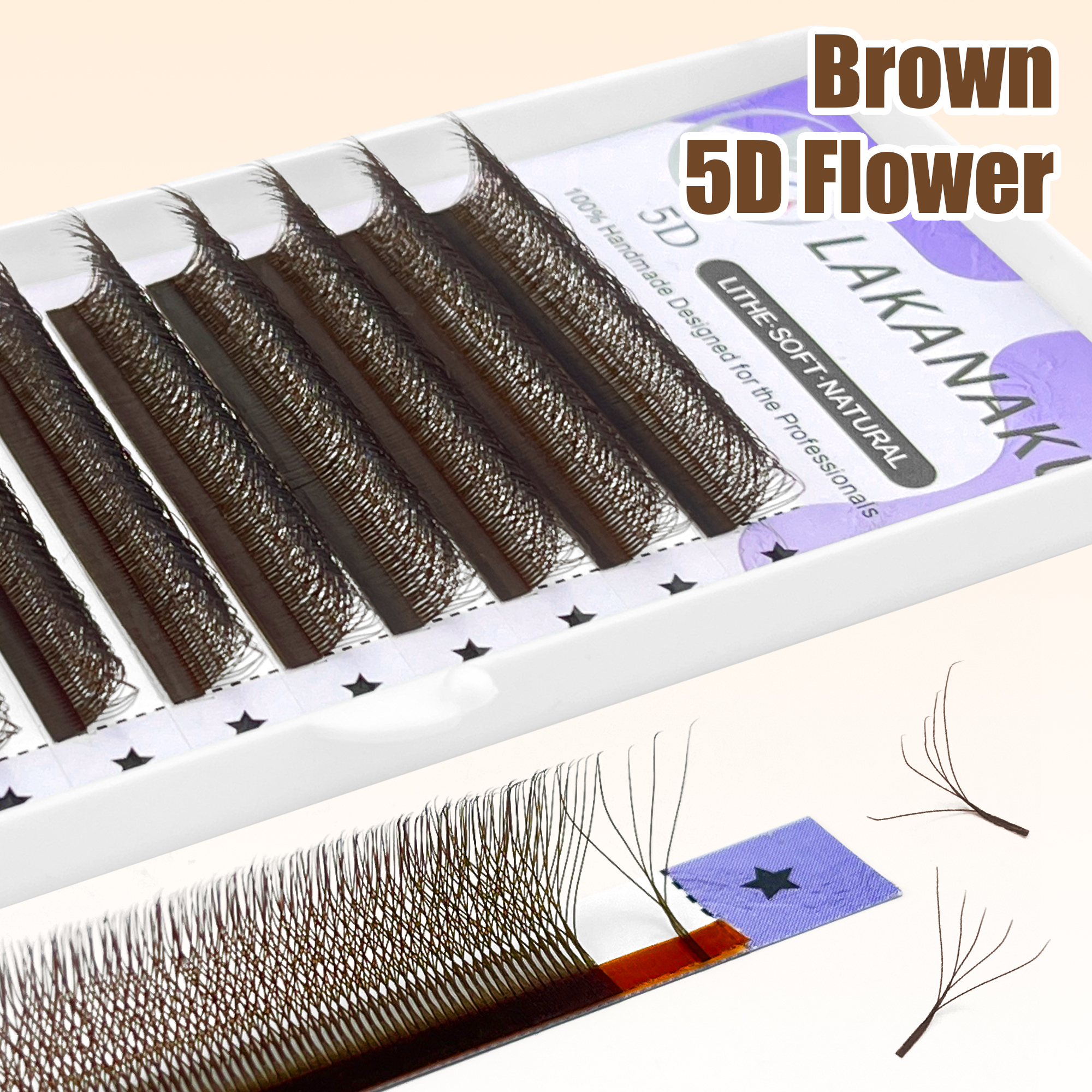 LAKANAKU M Curl Brown 5D W Sty - đánh giá và giá Eyelash Extension Volume Styles