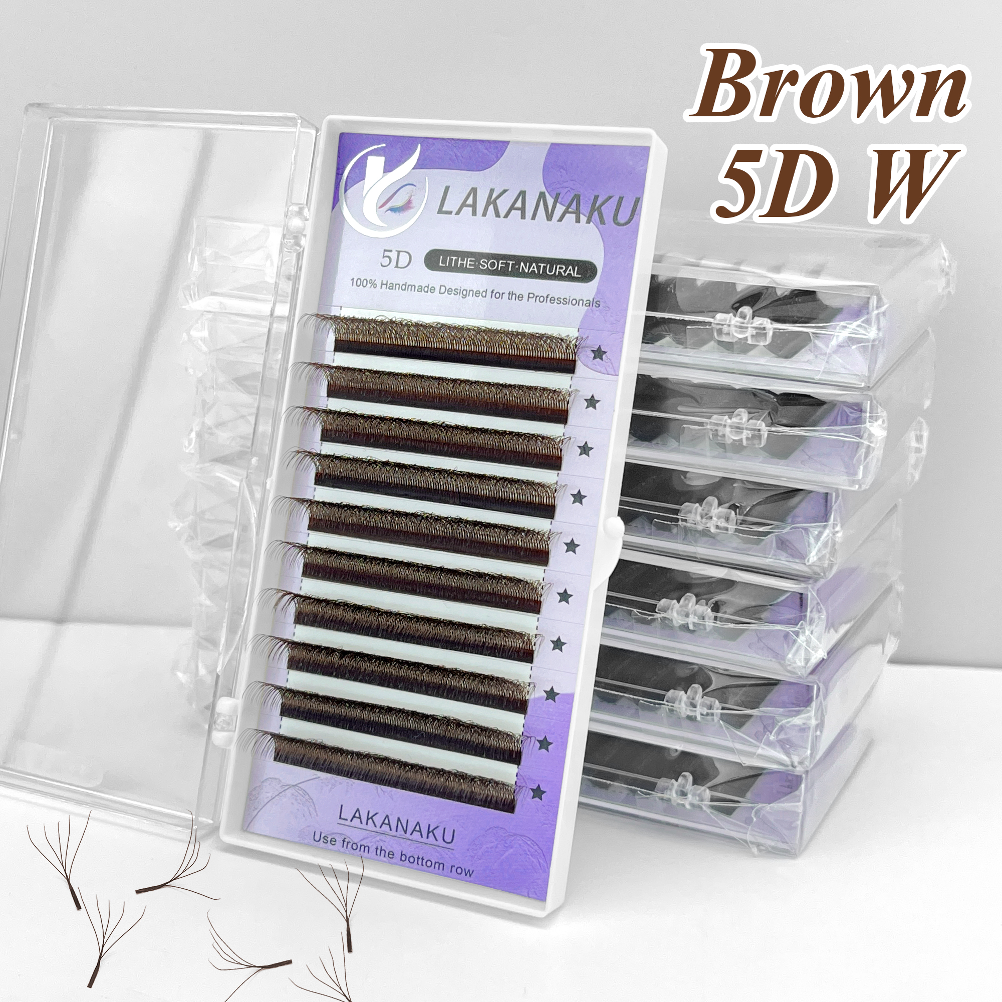 LAKANAKU M Curl Brown 5D W Sty - đánh giá và giá Eyelash Extension Volume Styles