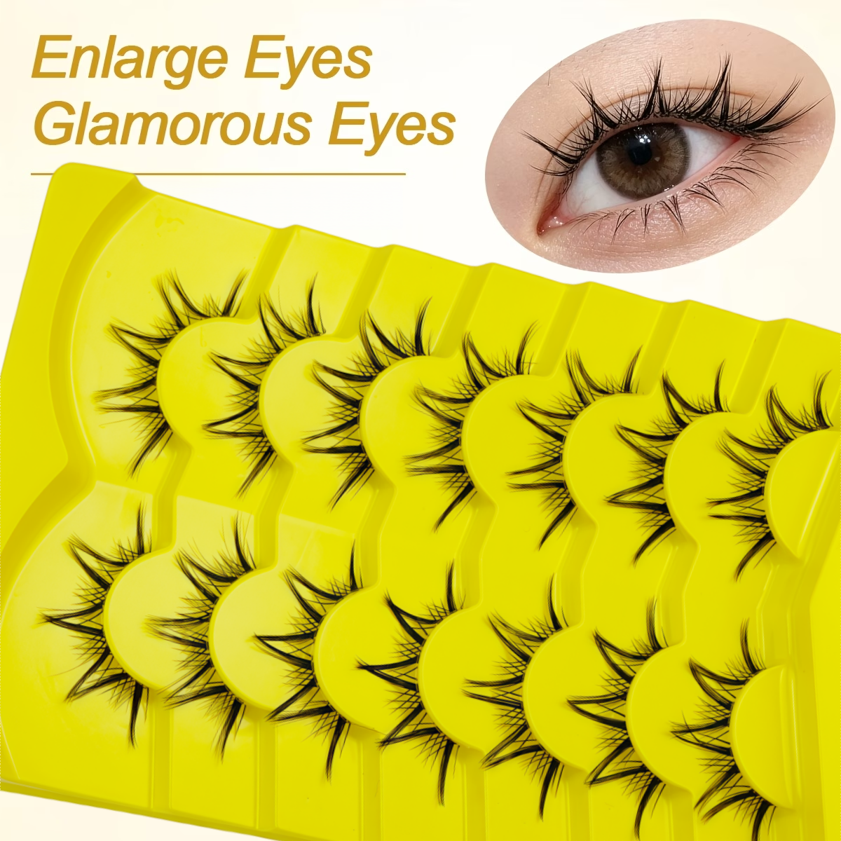 7 Pairs of False Eyelashes wit - đánh giá và giá Eyelash Extension Anime Style
