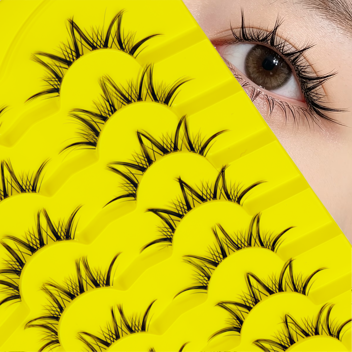7 Pairs of False Eyelashes wit - đánh giá và giá Eyelash Extension Anime Style
