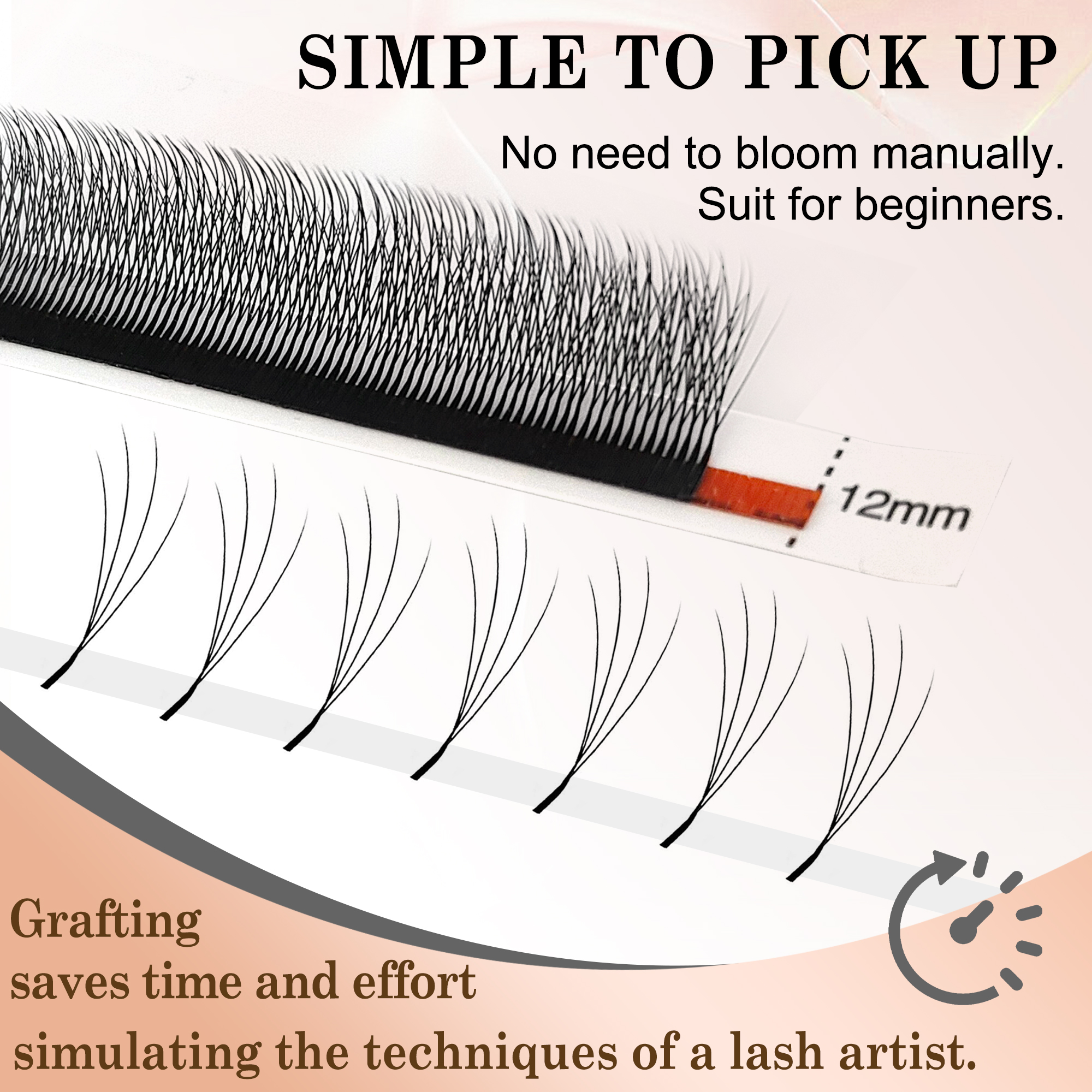 CoMango Narrow 4D Hand Woven W - đánh giá và giá Eyelash Extension Volume Styles