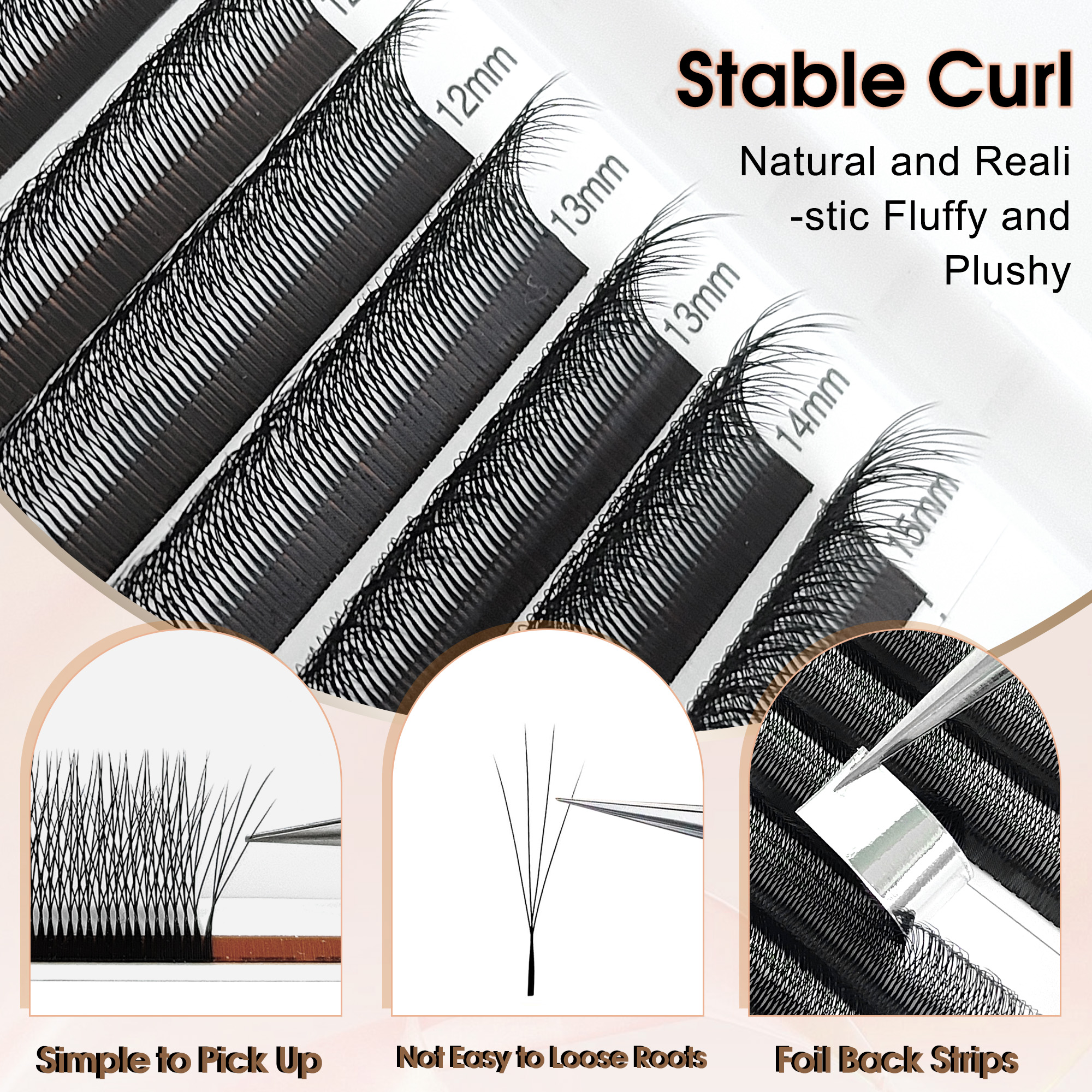 CoMango Narrow 4D Hand Woven W - đánh giá và giá Eyelash Extension Volume Styles
