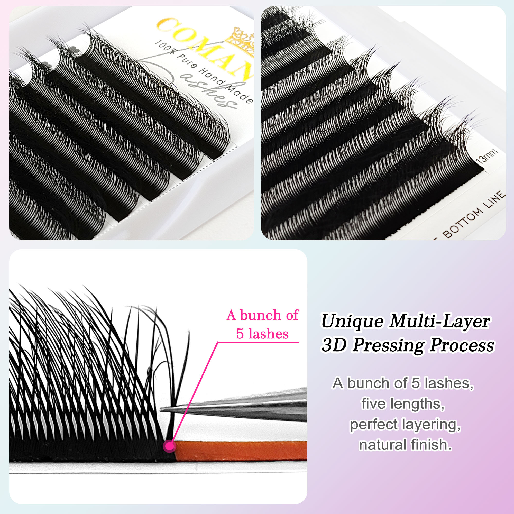 CoMango Fox 5D YY Shaped Eye L - đánh giá và giá Eyelash Extension Volume Styles