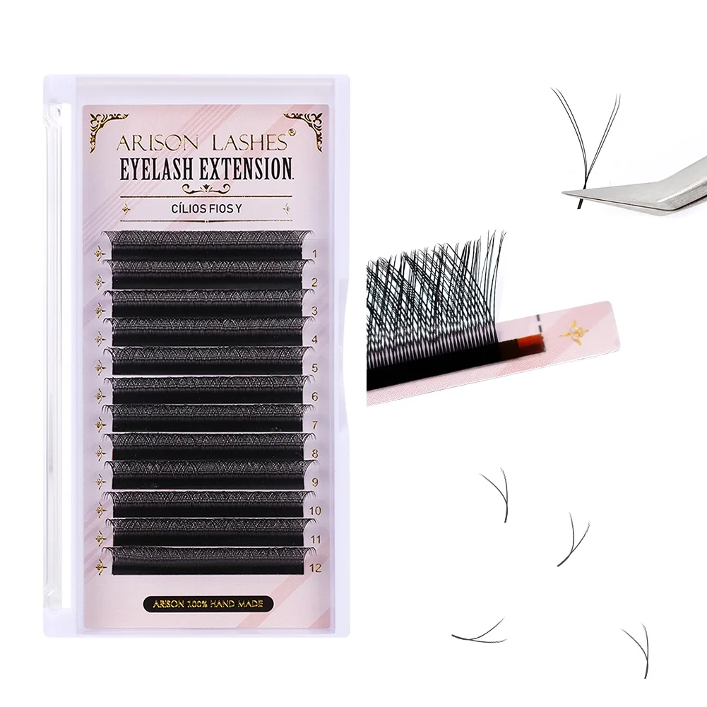 ARISON 10 Boxes Volume Eyelash - đánh giá và giá Eyelash Extension Volume Styles