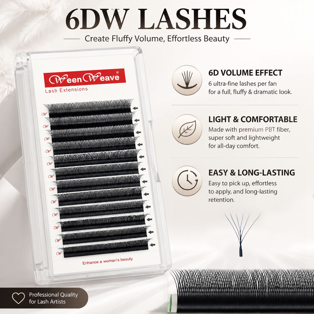 WeenWeave 6D W Style Eyelash E - đánh giá và giá Eyelash Extension Volume Styles