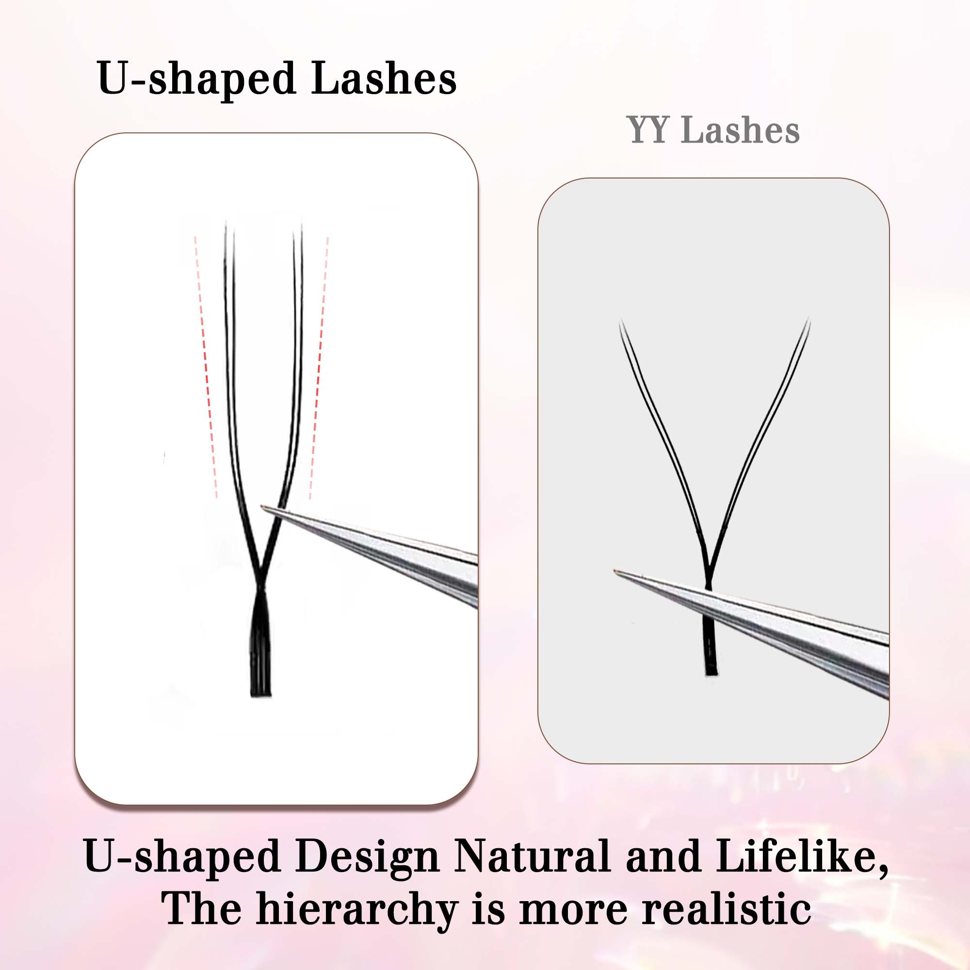 CoMango U Shaped Parallel Flow - đánh giá và giá Eyelash Extension Volume Styles