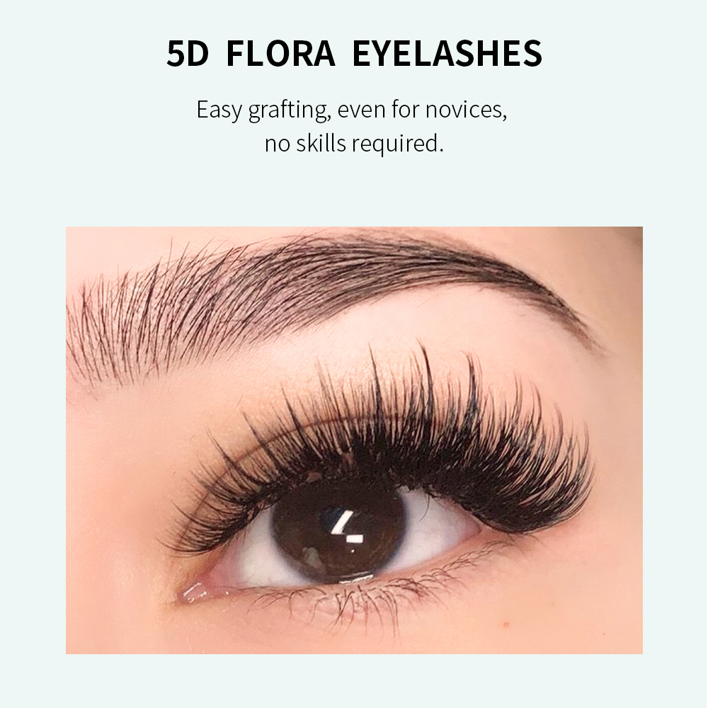 GLAMLASH 5D Flower Lashes Volu - đánh giá và giá Eyelash Extension Anime Style