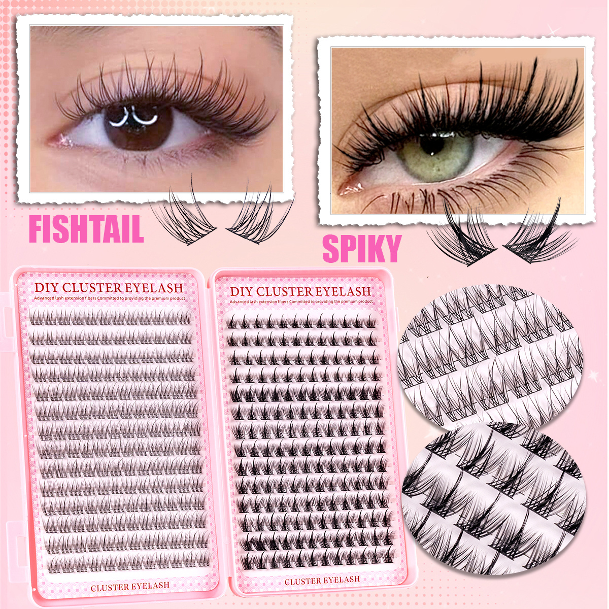 336Pcs Natural Eyelash Kit - C - đánh giá và giá Eyelash Extension Anime Style