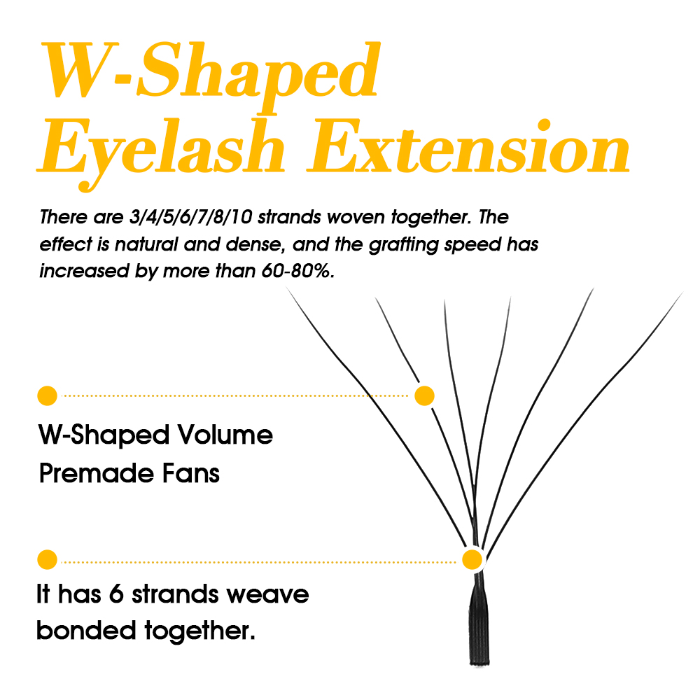 MASSCAKU W Shape Bloom  Eyelas - đánh giá và giá Eyelash Extension Volume Styles
