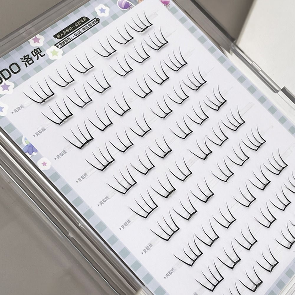 60Pcs No Glue Individual Eyela - đánh giá và giá Eyelash Extension Anime Style