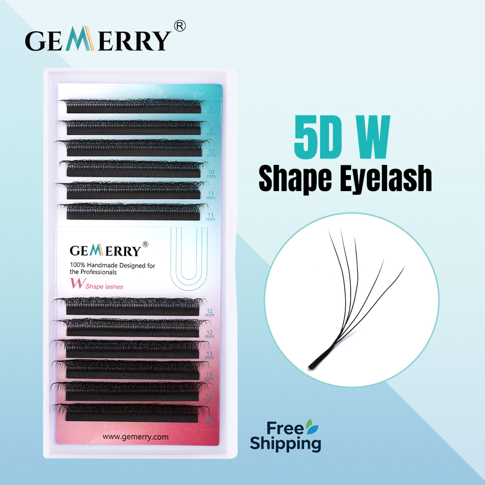 GEMERRY 5D W Shape Eyelash Ext - đánh giá và giá Eyelash Extension Volume Styles