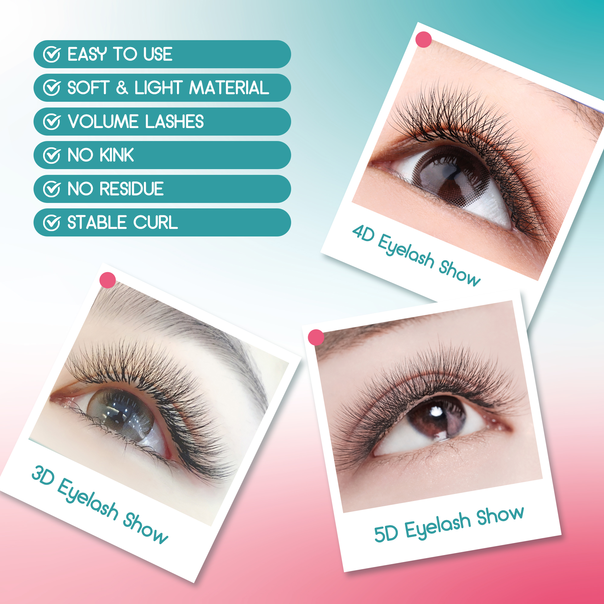 GEMERRY 5D W Shape Eyelash Ext - đánh giá và giá Eyelash Extension Volume Styles