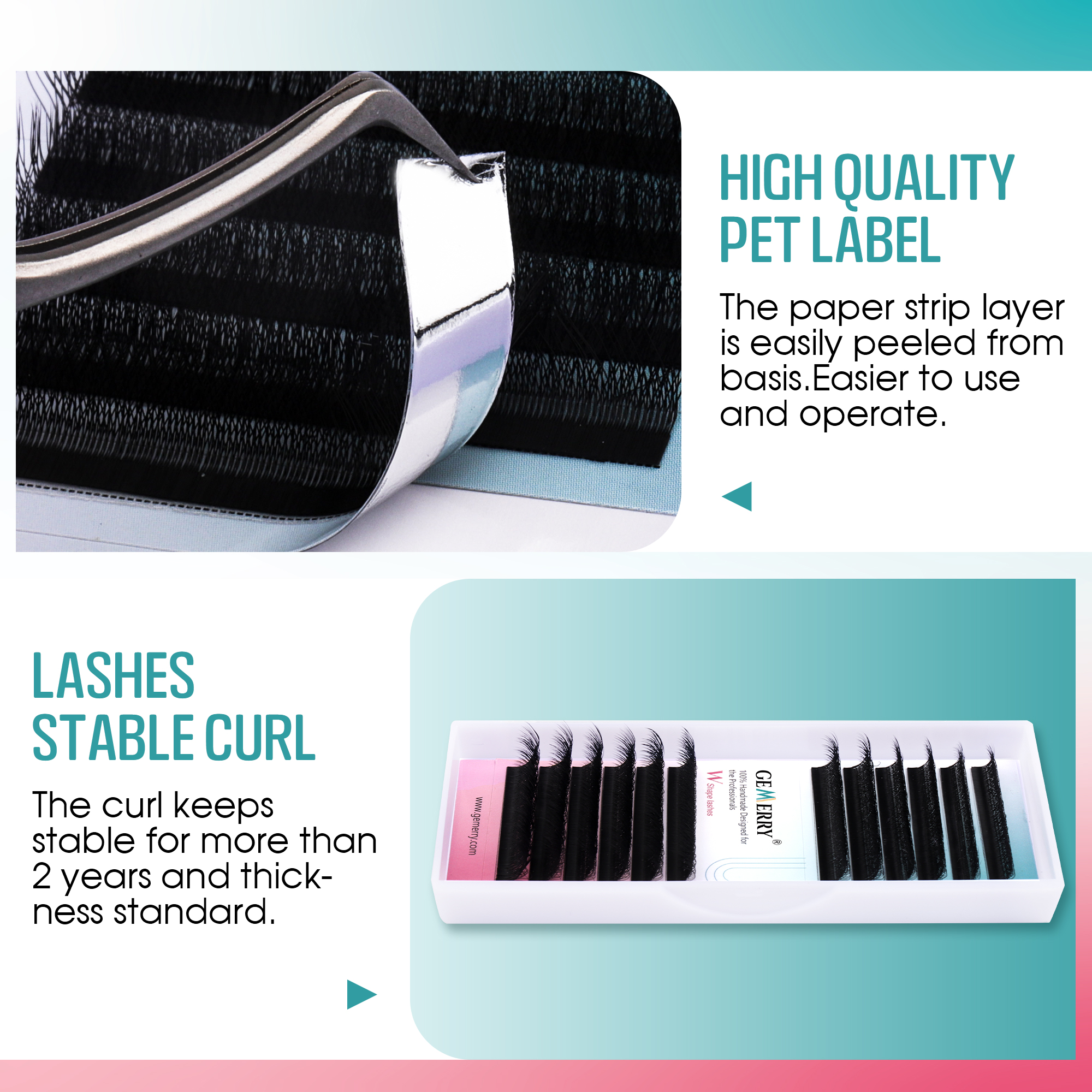 GEMERRY 5D W Shape Eyelash Ext - đánh giá và giá Eyelash Extension Volume Styles